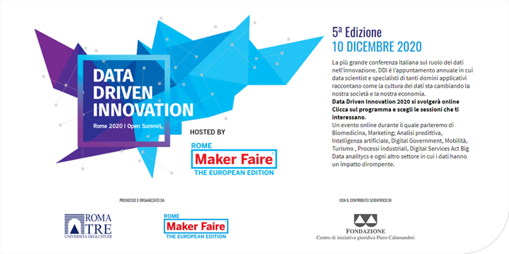 Data Driven Innovation, Rome 2020, Open Summit